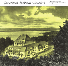 Patientenbroschuere Privatklinik Dr. Robert Schindlbeck Ausgabe 1956